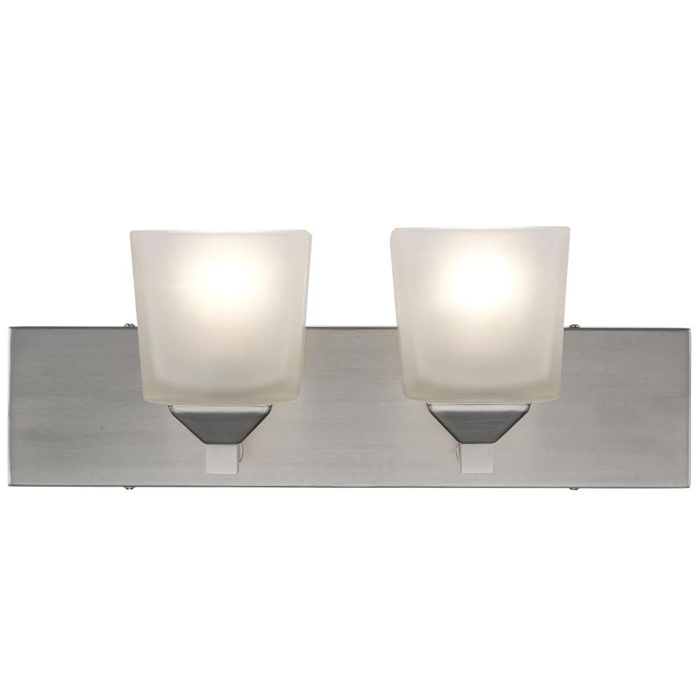 2LT WALL- SQUARE FROST GLASS-B